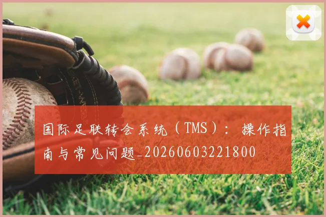 国际足联转会系统（TMS）：操作指南与常见问题_20260603221800